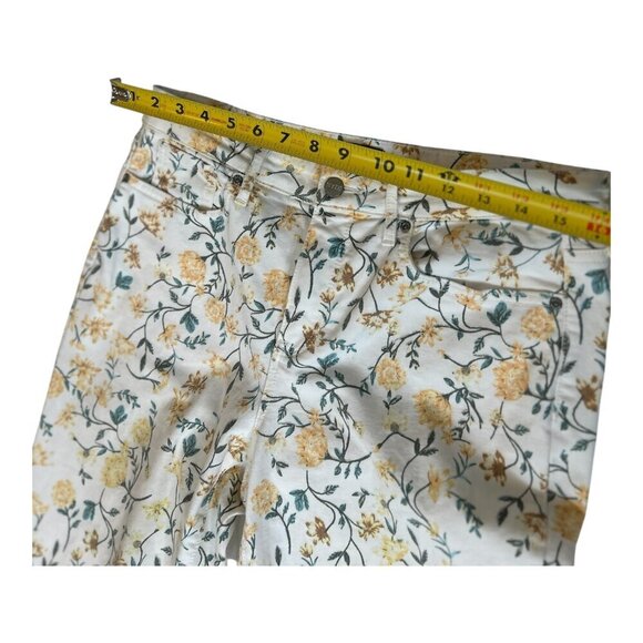 NYDJ Jeans Women's Size 10 Floral Sheri Slim Lift x Tuck Ankle Straight Beach - Picture 11 of 13